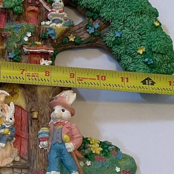 "Bunnies Tree" 3D Wall Decor, Bunny, Flowers, Easter, Spring, Eggs, Baby Nursery - Picture 13 of 14